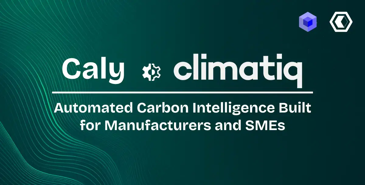 Thumbnail for Caly AI & Climatiq: Automatisierte CO2-Intelligenz für Hersteller & KMUs