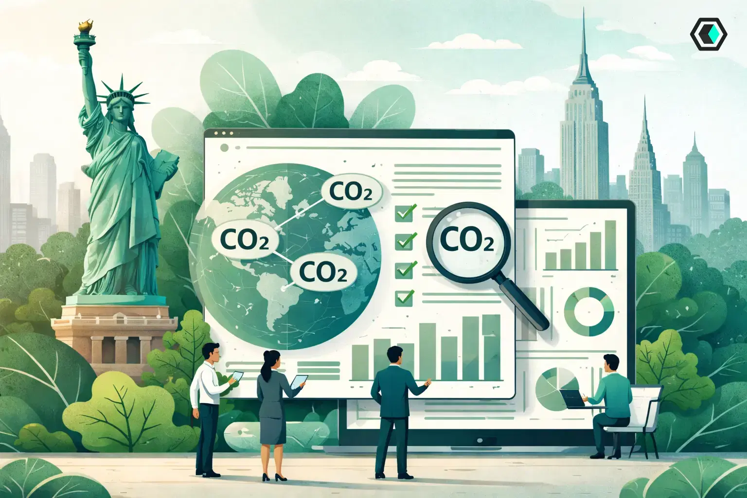Thumbnail for New Yorks Neue Klimaberichterstattungsregeln — Warum Genaue CO2-Daten zur Compliance-Anforderung Werden